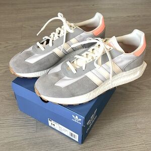 ADIDAS Men's Retropy E5 White Gray Orange Gum Casual Sneaker Size 14 NEW